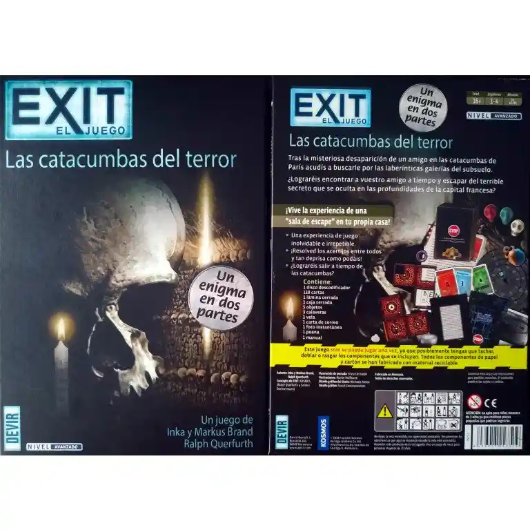 Exit Juego de Mesa Las Catacumbas Del Terror