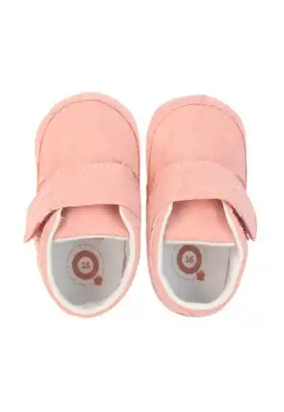 Botines Velcro Soft Bebé Niña Rosado 18 807 Ficcus