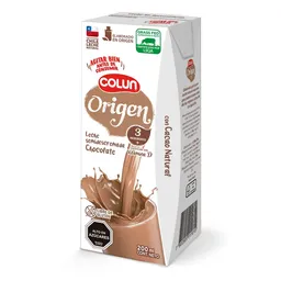 Colun Leche Semidescremada Origen Chocolate