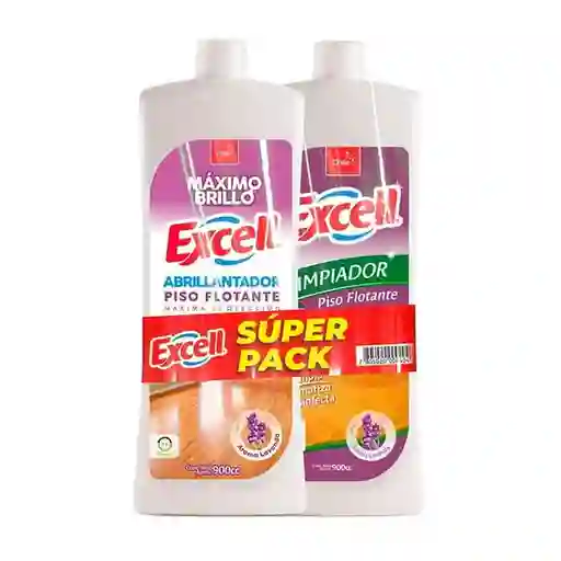 Excell Limpiador y Abrillantador de Pisos Flotantes con Trapero