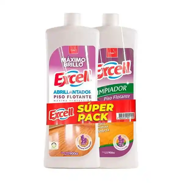 Excell Limpiador y Abrillantador de Pisos Flotantes con Trapero