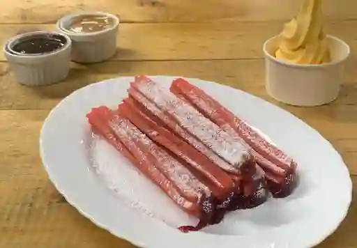 5 Churros Rellenos con Mermelada