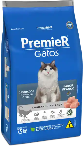 Premier Pet Alimento Gato Castrado 7,5 Kg