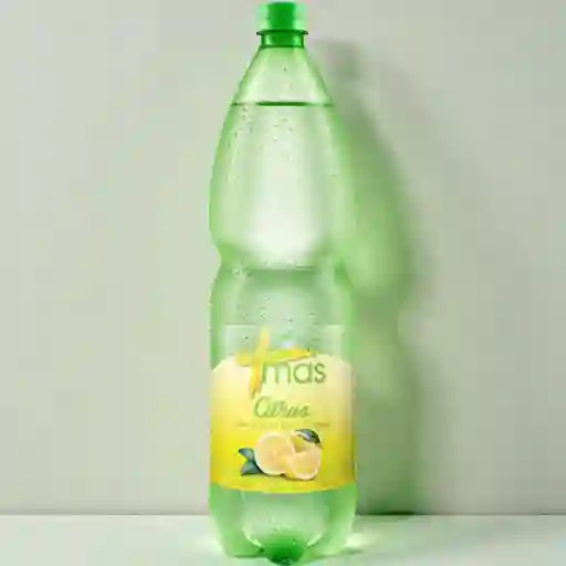 Agua saborizada mas limón con gas 1.6 l