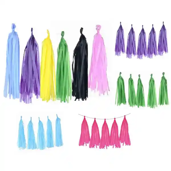 Guirnalda Tassel Colores Surtidos