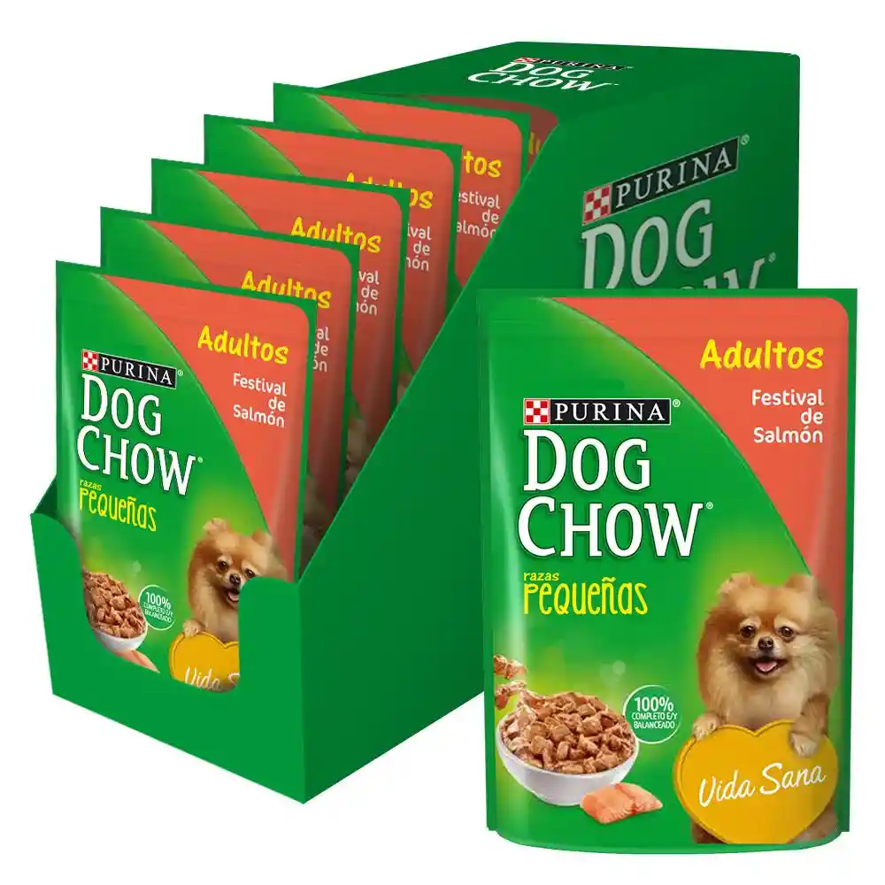 Dog Chow Alimento Húmedo Perro Adulto Razas Pequeñas Salmon 