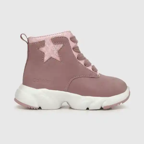 Botines Para Niña Cordones Estrella Celeste Talla 21 Colloky