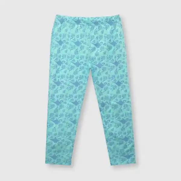 Pijama de Algodón Princess de Niña Aqua Talla 6A Colloky