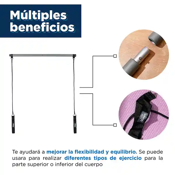 Barra Para Pilates Gris Sports Miniso