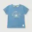 Polera Costa de Niño Celeste Talla 3A Opaline