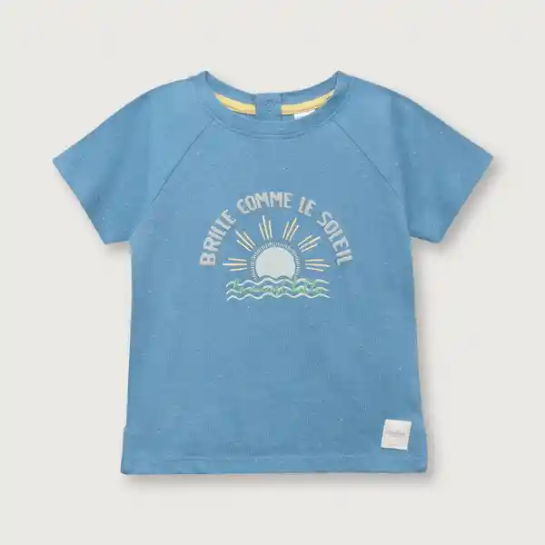 Polera Costa de Niño Celeste Talla 3A Opaline