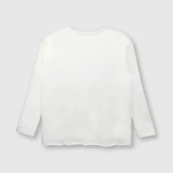 Polera de Niña Retrato Off White Talla 10A Colloky