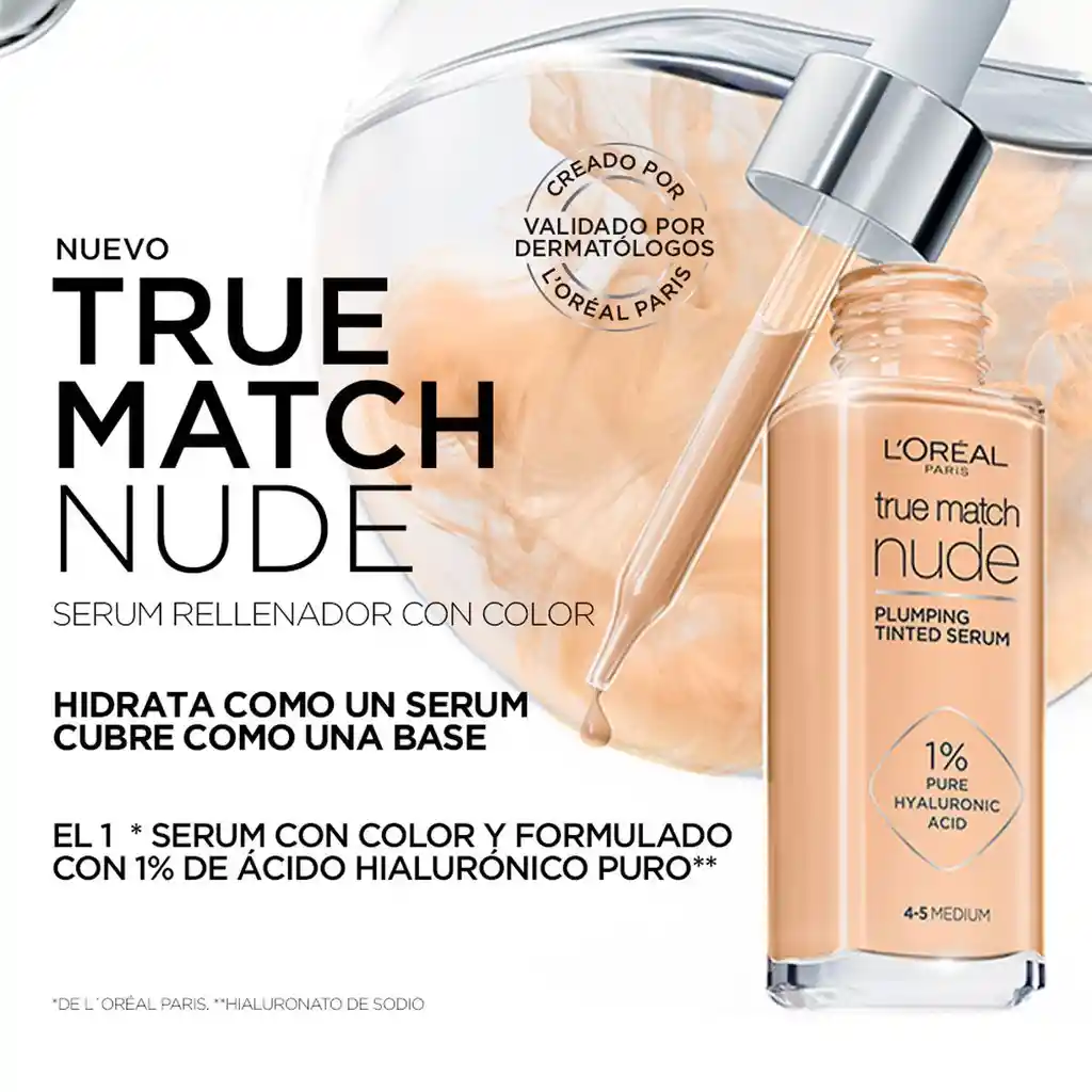 Loreal Paris Base True Match Serum 34 Lightmedium