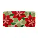 Limpiapiés de Fibra Navideño Flores 68 x 32 cm Casaideas