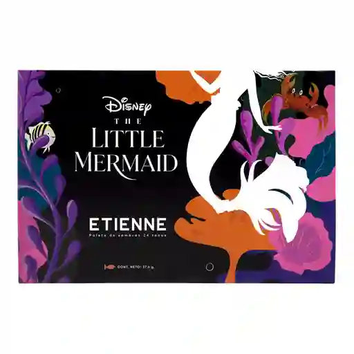 Etienne Paleta de Sombras 24 Colores Disney la Sirenita