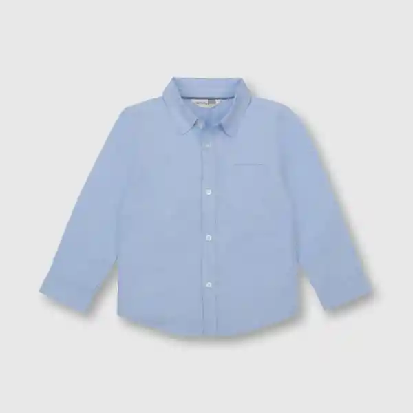 Camisa Clásica de Niño Celeste Talla 6A Colloky