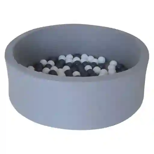 Piscina Con Pelotas Soft Gris Infanti