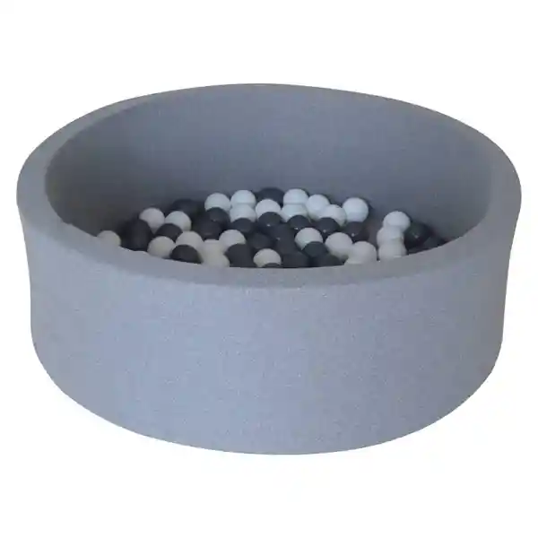 Piscina Con Pelotas Soft Gris Infanti