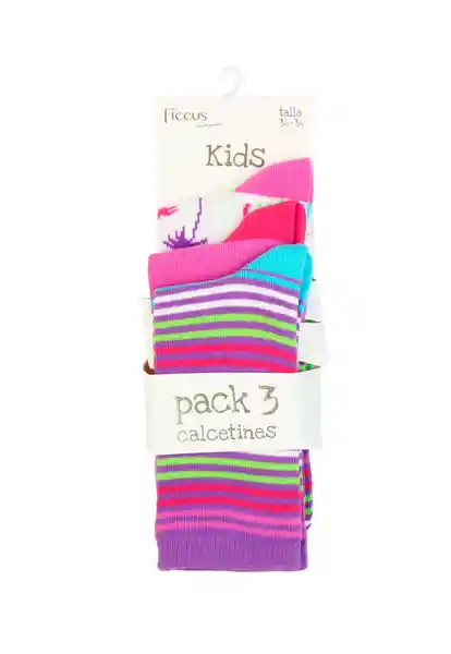 Pack de Calcetines Kids Niña Colores Talla 34/36 - 640