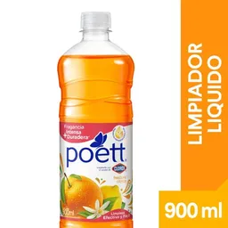 Limpiador Desinfectante de Pisos Poett Frescura Cítrica (Botella) 900 ml