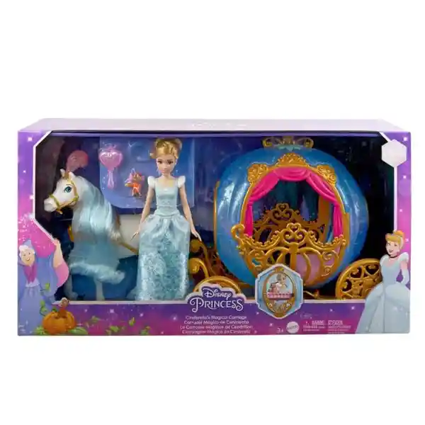 Disney Juego Muñeca Princesa Carruaje Mágico Cenicienta - HLX35