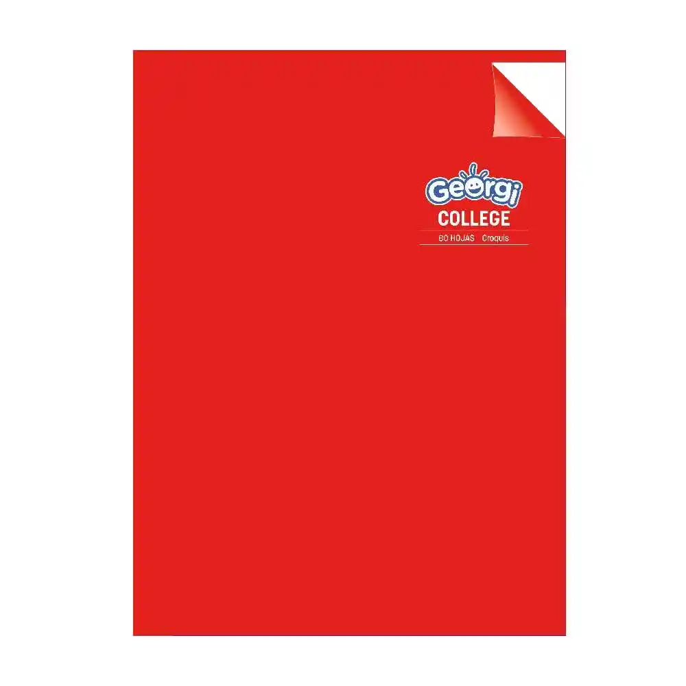 Georgi Cuaderno College Croquis 80 Hojas