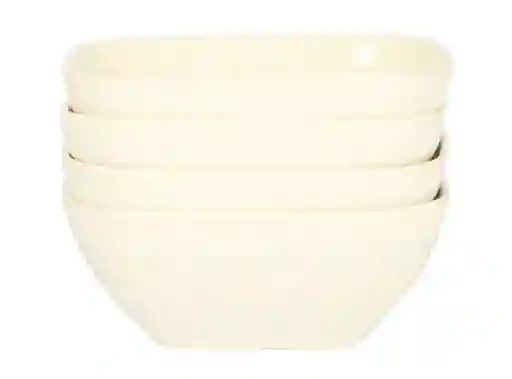 Set Bowls Basic Cuadrado Blanco Ripley Home