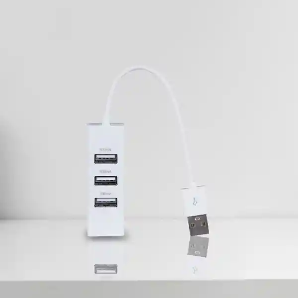 Adaptador USB de 4 Puertos Blanco Miniso