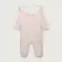 Pijama Osito Cuello de Niña Rosado Talla 6M Opaline