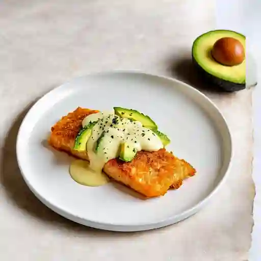 Salmon, Queso Crema Y Palta