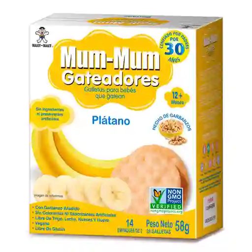 Mum-Mum Galleta Crawler Sabor Plátano