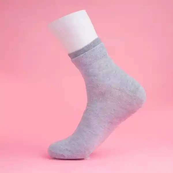 Calcetines Para Hombre Gris Miniso