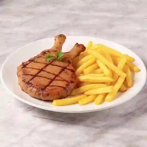 Carne Sola con Papa Fritas