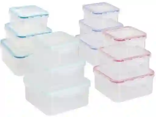 Set Hermético Con Aza Cuadrado Surtido