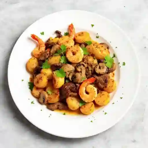 Chorrillana mar y tierra (2) personas