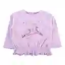 Polera Manga Larga Bebé Niña Rosado Talla 24 M Pillin