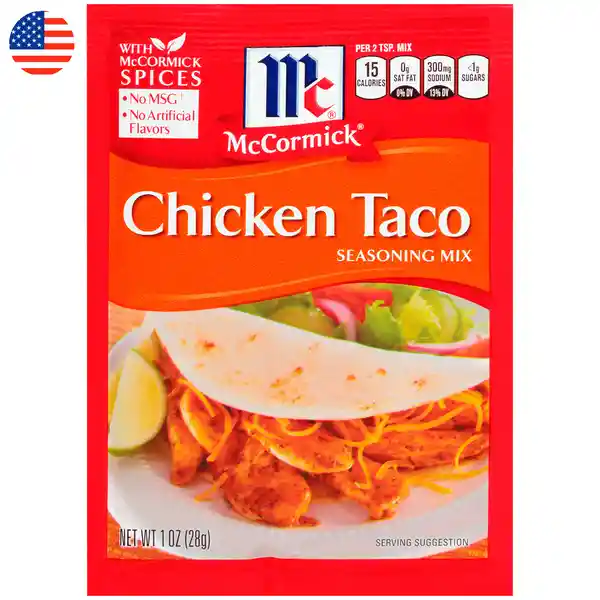 Mccormick Sazonador Para Tacos Pollo