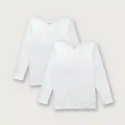 Camiseta de Bebé Niña Blanco Talla 18M Opaline
