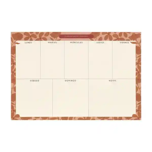 Block Planificador Semanal y Mensual 21 x 31 cm Casaideas