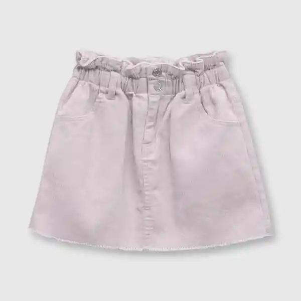 Falda Cintura Recogida de Niña Lila Talla 6A Colloky