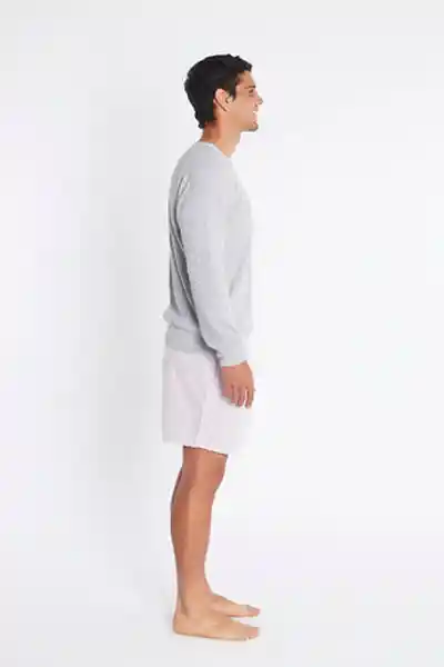 Suéter Chaleco Waffle Gris Talla XL