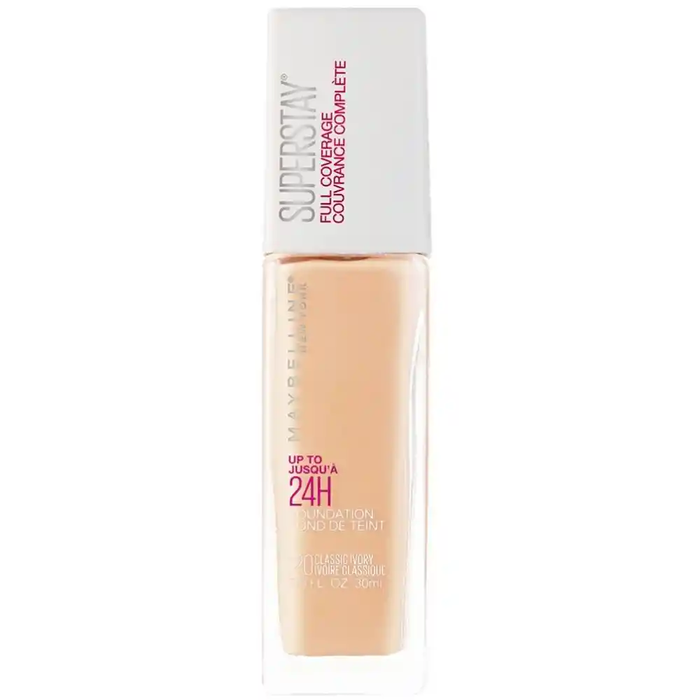 Maybelline Base de Maquillaje 24 Horas Cobertura Ivory 120