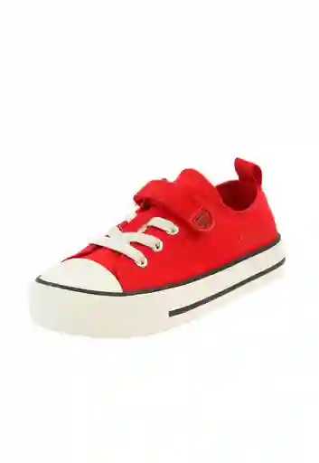 Zapatillas Urbana Day to Day Velcro Elástico Niño Rojo 35 955