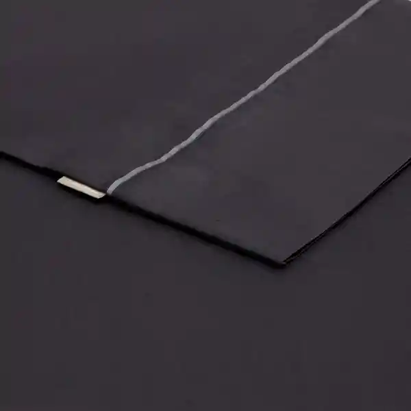 Set de Sábanas Algodón 240 Hilos Negro 1.5 Plaza Casaideas