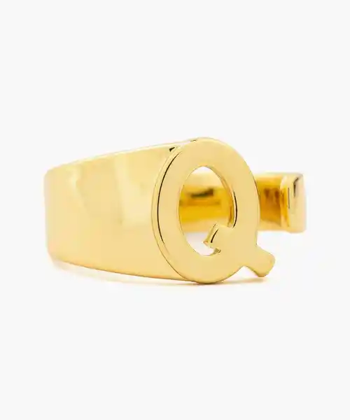 Lounge Anillo Ajustable Letra Q Dorado