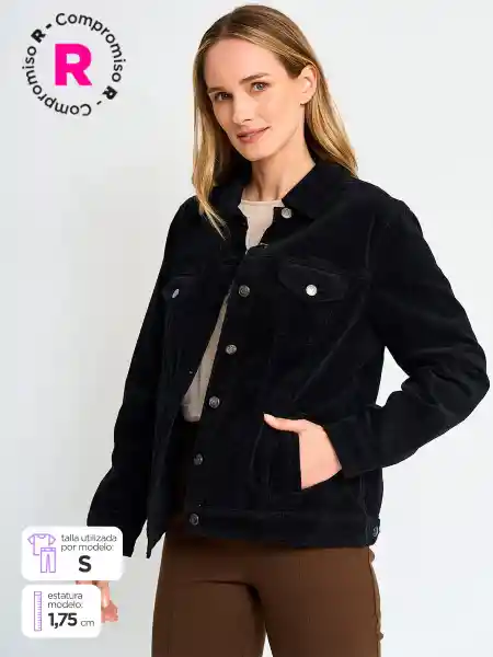 Aziz Chaqueta Cort Bingo Color Negro M S25