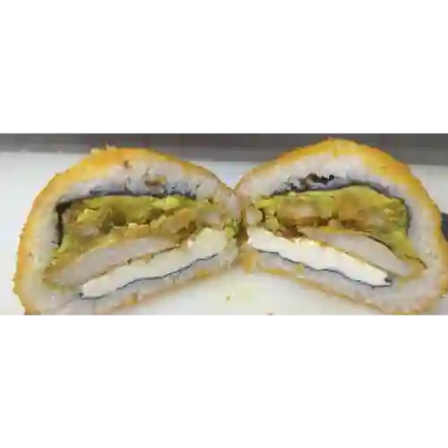Sushi burger pollo