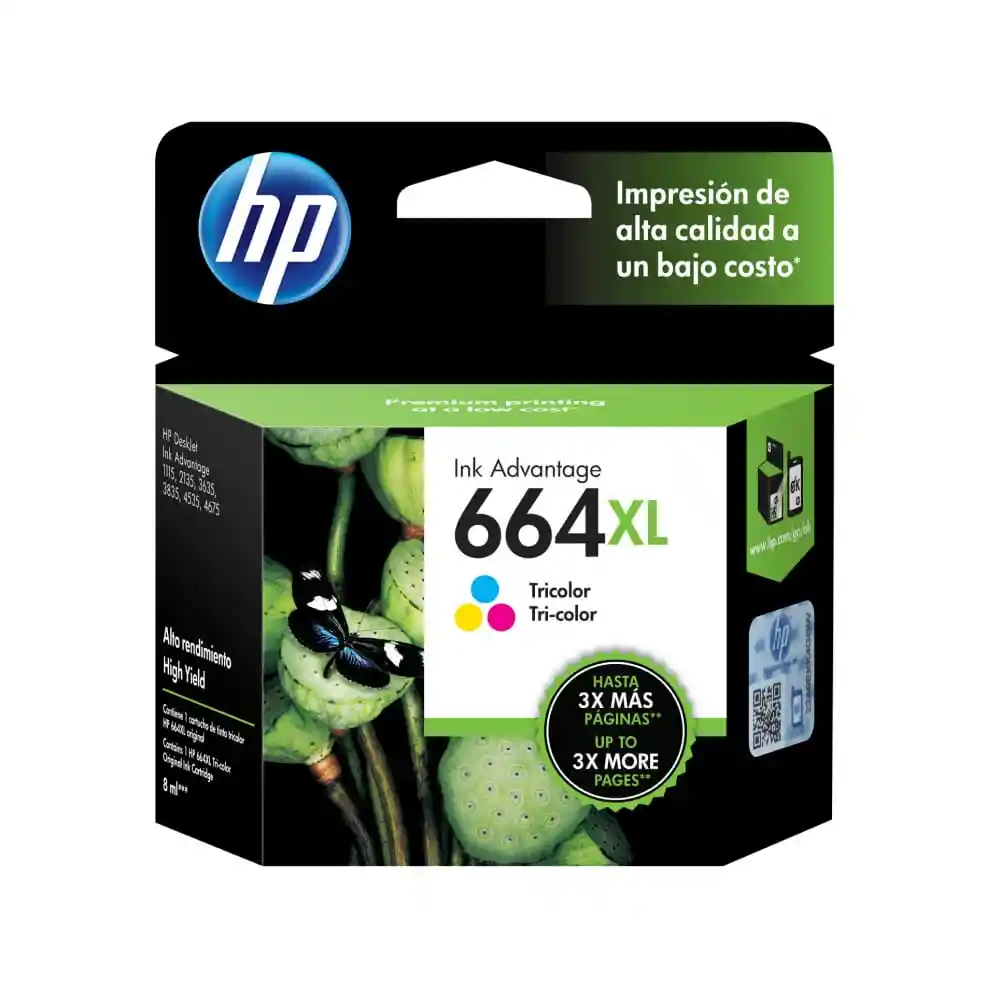 Tinta 664 Xl Hp Color