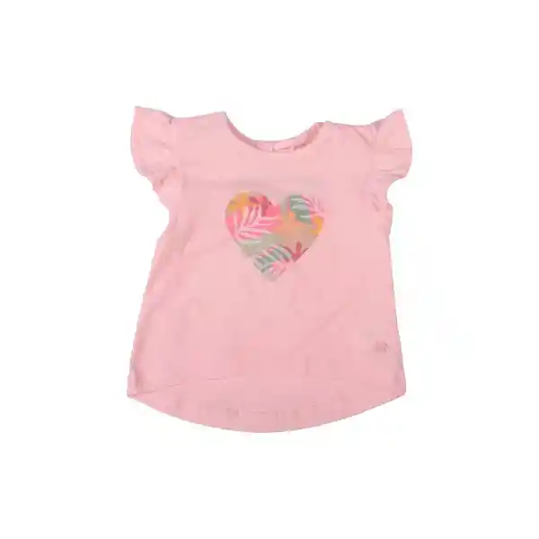 Polera Bebe Niña Rosado Pillin 12 M