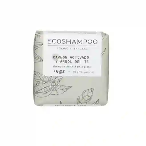 Ecoshampoo Shampoo en Barra Carbón Activado y Árbol Del Té